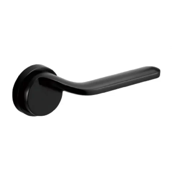 XHardware Mfg. Zamak Round Door Handle with Matte Black Finishs